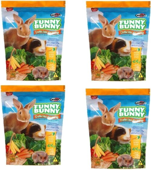 Ração Funny Bunny Delícias Da Horta - 1,8 Kg - 4 Unidades