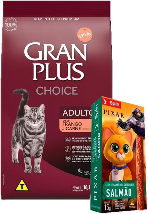 Ração Gran Plus Gatos Escolha Frango E Carne - 10