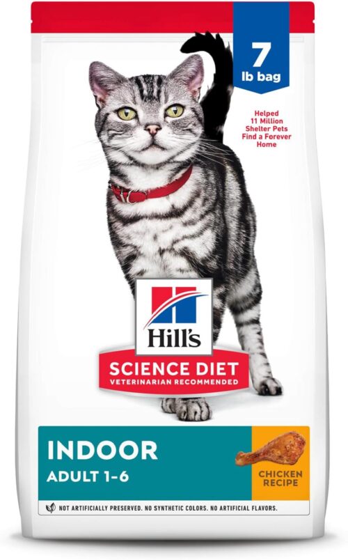 Ração Hill's Science Diet Indoor para Gatos Adultos Castrados sabor frango - 3.17kg