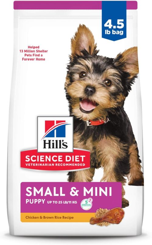 Ração Hill's Science Diet Pequenos e Mini para Cães Filhotes sabor frango - 2,04kg