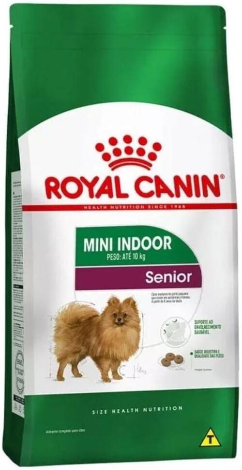 Ração Mini Indoor Para Cães Senior de Porte Pequeno 7,5kg Royal Canin