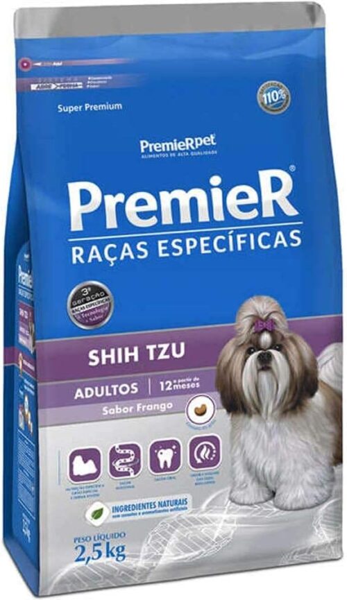 Ração Premier Shih Tzu Raças Específicas para Cães Adultos - 2,5kg