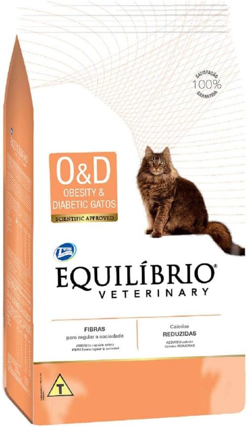 Ração Veterinária Equilíbrio Cat Obesity & Diabetic para Gatos Obesos e Diabéticos 2kg