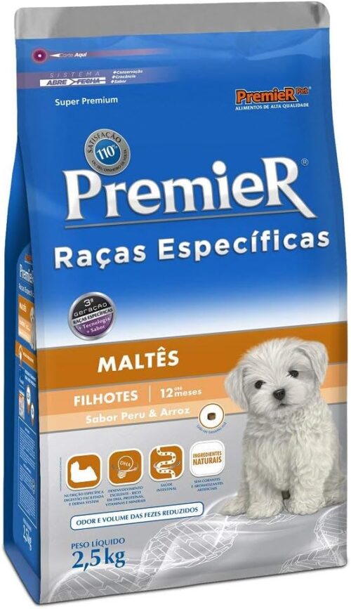 Ração para Cães Filhotes Premier Maltês 2,5Kg