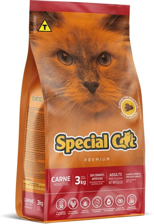 Special Cat Ração Carne Adultos 3Kg