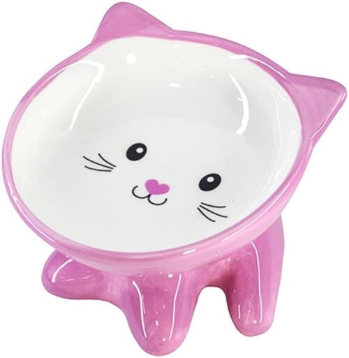 THE PETS - Comedouro Porcelana Gato Filhote Rosa 250 mL