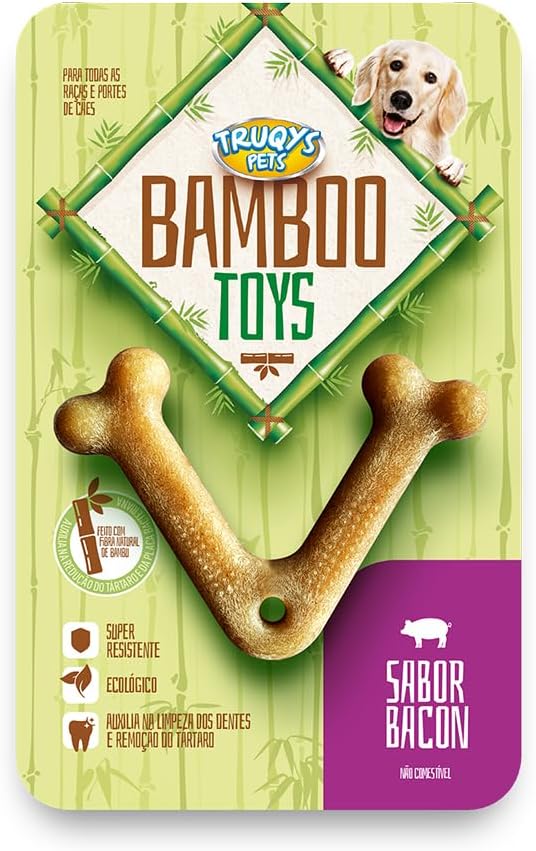 MY PET BRASIL Truqys - Osso Bamboo V - Pequeno

